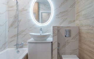 Пример готовой ванной комнаты от РемСтройПрестиж. Вид 3